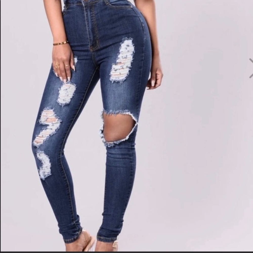 Cut up jeans